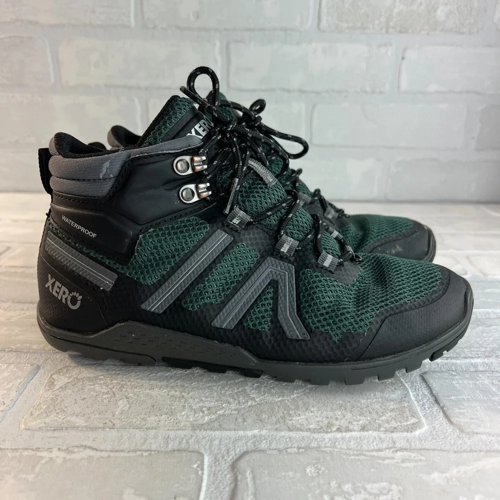 Xero Xcursion‎ Fusion Waterproof Barefoot Hiking Boots Womens 7.5 Green Outdoor